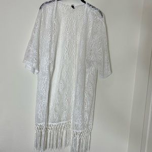 Windsor White Lace Cover Up